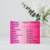 Adaptive Living Tools Daily List To Do Card Monday ポストカード (スタンド正面)