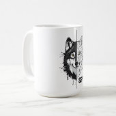 Adaptive Spirit Wolf Coffee Mug コーヒーマグカップ (正面左)