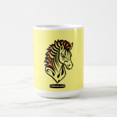 Adaptives ZebraLeon - Illustration mit Text モーフィングマグカップ (中央)