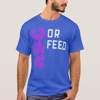 ADCまたは食べ物を与え Tシャツ