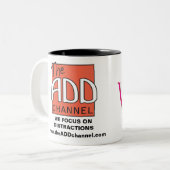 ADDチャネル – 気を散らす ツートーンマグカップ (正面左)