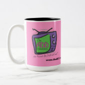 ADDチャンネル：気を散らす ツートーンマグカップ (左)