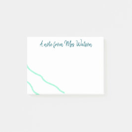 add先生名シンプルミニマル波 ポストイット