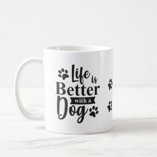 ADD写真+犬の名前、犬を使った方が生活が良い コーヒーマグカップ