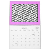 Add 14 Photos Calendar Colors カレンダー (1月 2027)