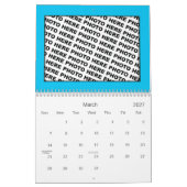 Add 14 Photos Calendar Colors カレンダー (3月 2027)
