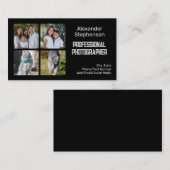 Add 4 Photos Instagram Collage Photographer 名刺 (正面/裏面)