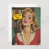 Add a Caption Retro Glamour シーズンポストカード (正面/裏面)