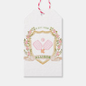 Add-a-Nameピックル名門私立校風のボールパーソナライズされた ギフトタグ (正面)