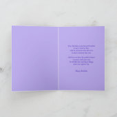 Add a name 86th Birthday with Purple Shapes カード (内部)