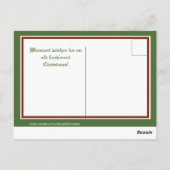 Add-A-Photoヴィンテージハッピークリスマスホリデーカード ポストカード (裏面)