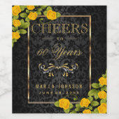 「ADD AGE」年への応援 – 任意の誕生日 ワインラベル (シングルラベル)