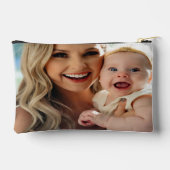 Add Baby Photo Personalize Customize アクセサリーポーチ (裏面)