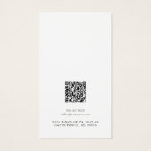 Add Business Logo and QR Code Earring Display Card (裏面)