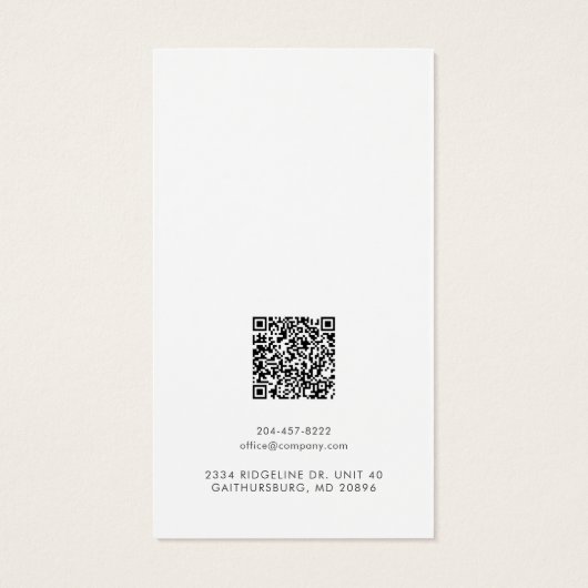 Add Business Logo and QR Code Earring Display Card (裏面)