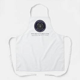 Add Business Logo and Website Custom Branding エプロン