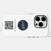 Add Business Logo and Website QR Code Custom Case-Mate iPhoneケース (裏面 (横))