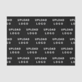Add Business Logo Simple Minimal Packaging Black 薄葉紙 (正面)