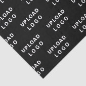 Add Business Logo Simple Minimal Packaging Black 薄葉紙 (詳細)