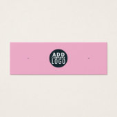 Add Business Logo Stud Earring Display Card (正面)