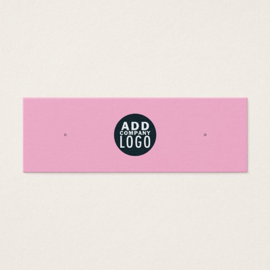 Add Business Logo Stud Earring Display Card (正面)