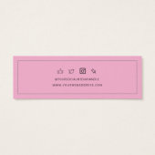 Add Business Logo Stud Earring Display Card (裏面)