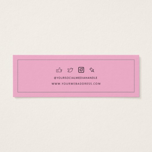 Add Business Logo Stud Earring Display Card (裏面)