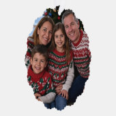 Add Christmas Family Photo Customize オーナメントカード (右)
