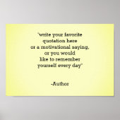 Add / Create Your Own Quote ポスター (正面)