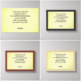 Add / Create Your Own Quote ポスター