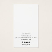 Add Custom Logo White Earring Display Holder (裏面)