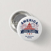 Add Family Name America 250 White House Fireworks 缶バッジ (正面&裏面)