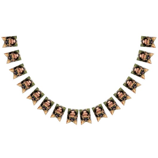 Add French Bulldog Photo Personalize バンティングフラッグ (全)