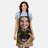 Add German Shepherd Photo Personalize エプロン (着用した状態)