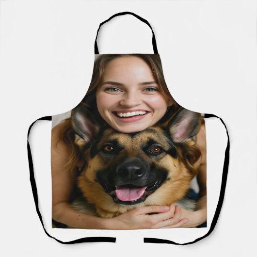 Add German Shepherd Photo Personalize エプロン (正面)