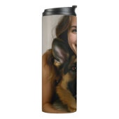 Add German Shepherd Photo Personalize タンブラー (回転左)