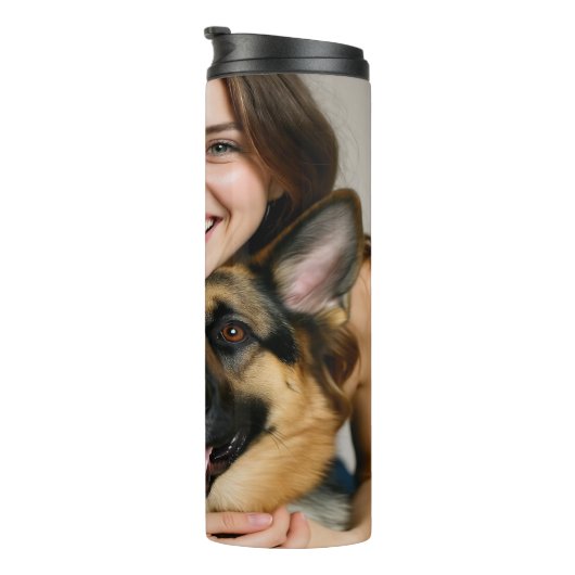Add German Shepherd Photo Personalize タンブラー (回転右)