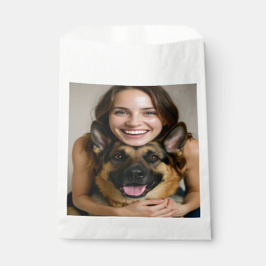 Add German Shepherd Photo Personalize フェイバーバッグ (正面)