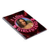 Add Girlfriend photo Gift Birthday Anniversary  ノートブック (右側)