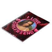 Add Girlfriend photo Gift Birthday Anniversary  ノートブック (左側)