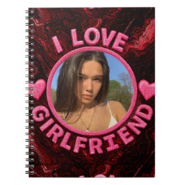 Add Girlfriend photo Gift Birthday Anniversary ノートブック