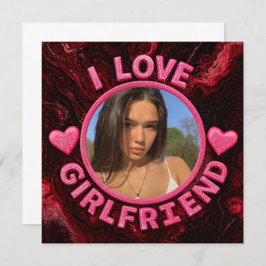 Add Girlfriend photo Gift Birthday Anniversary  メニュー (正面/裏面)
