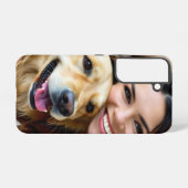 Add Golden Retriever Photo Personalize Samsung Galaxyケース (裏面横)