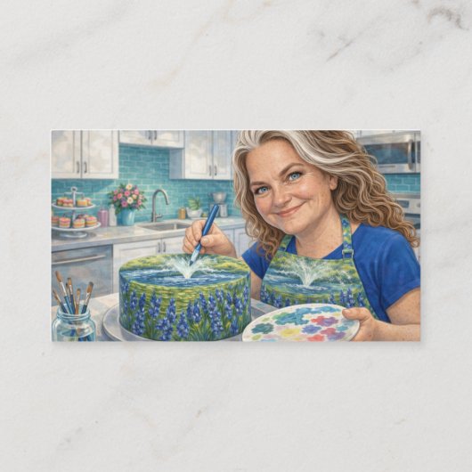 Add image and information template business card 名刺 (裏面)