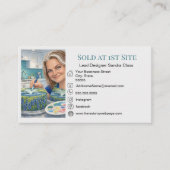 Add image and information template business card 名刺 (正面)