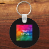 Add Image Photo Template Mens Double Sided Basic キーホルダー (正面)