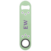 Add initials purple and green スピード栓抜き (正面)