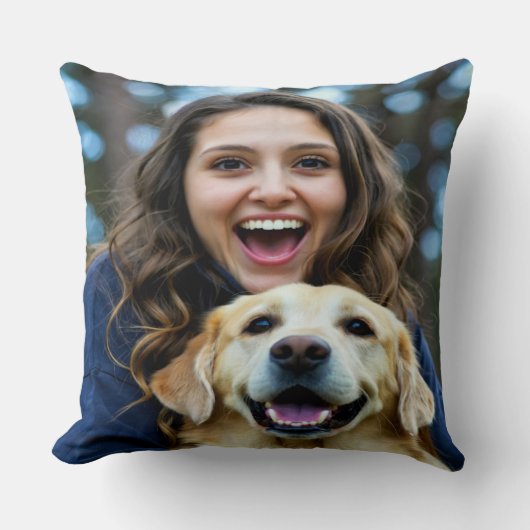 Add Labrador Retriever Photo Personalize クッション (正面)