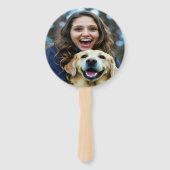 Add Labrador Retriever Photo Personalize ハンドファン (裏面)