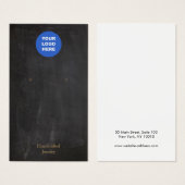 Add Logo Black Chalkboard Earring Display Card (正面&裏面)